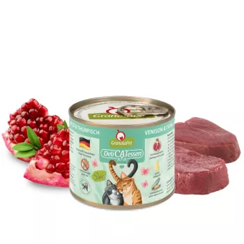 GRANATAPET DeliCATessen z dziczyzną i tuńczykiem - mokra karma dla kota - 200g