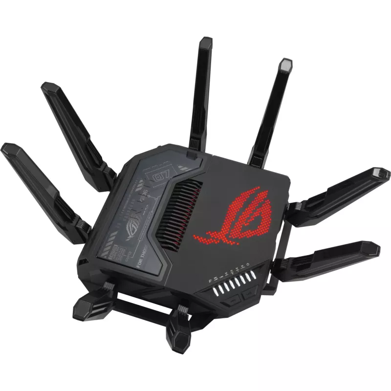 ASUS ROG Rapture GT-BE98 router bezprzewodowy 10 Gigabit Ethernet Quad-band (2.4 GHz / 5 GHz-1 / 5 GHz-2 / 6 GHz) Czarny