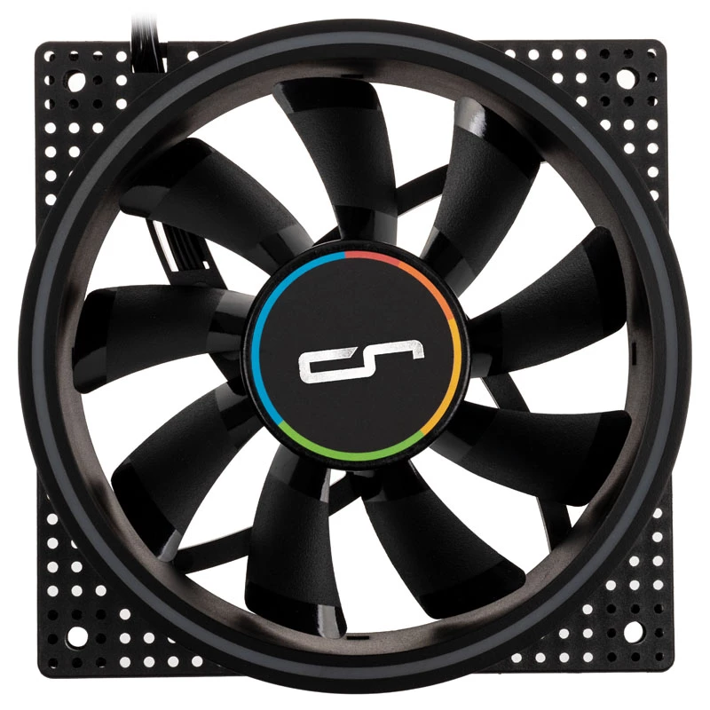 Wentylator Cryorig Crona S 120 mm Czarny — zestaw 3 szt., 400–1700 RPM, 60,6 cfm, 2,65 mmH₂O