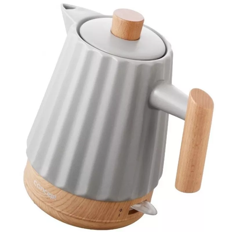 Czajnik elektryczny ceramiczny Concept RK0091 1,5 l Jasnoszary