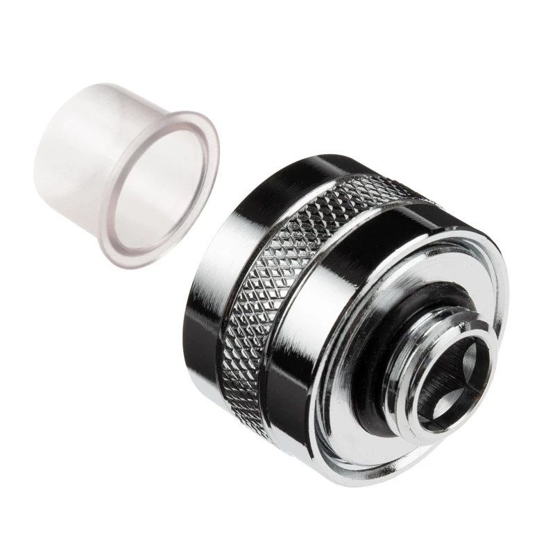Alphacool Eiszapfen Pro Connector 16mm Hardtube Fitting G1/4, 6-pack - chrom