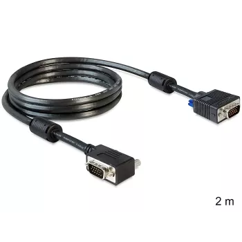 Kabel SVGA DeLOCK 83173 2m VGA D-Sub Czarny