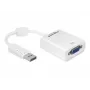 Adapter kabla wideo DeLOCK 61766 0.125m VGA DisplayPort biały