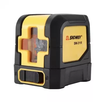 Krzyżowy niwelator laserowy SNDWAY SW-311R — mini zasięg 10 m, czerwona wiązka