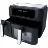 Podwójny frytkownicę powietrzną HF 9500 DUO (czarny, 2.400 Watt, 2 kosze 6 L + 3,5 L)