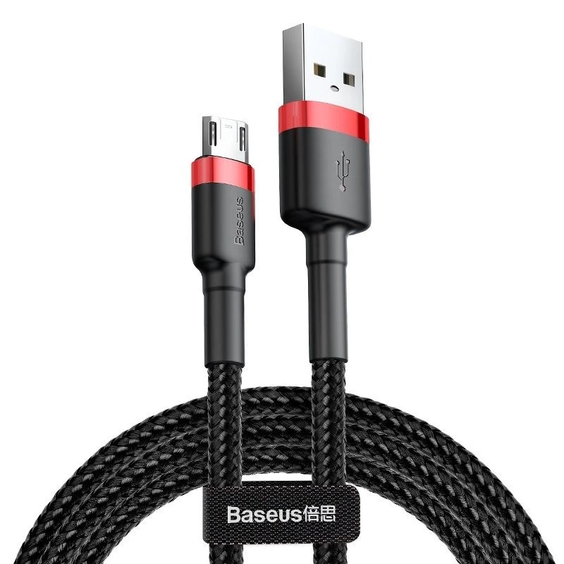 Kabel Micro USB Baseus Cafule 1.5A 2m (czerwony i czarny)