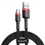 Kabel Micro USB Baseus Cafule 1.5A 2m (czerwony i czarny)