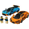 Klocki konstrukcyjne LEGO Speed Champions zestaw 77238 — Lamborghini Revuelto & Huracán STO, 607 elementów, 2 minifigurki, zalecany wiek 10+