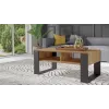 Topeshop MODERN 2P ART CZ stolik kawowy / boczny / narożny Stolik kawowy kształt prostokątny 2 noga/nogi