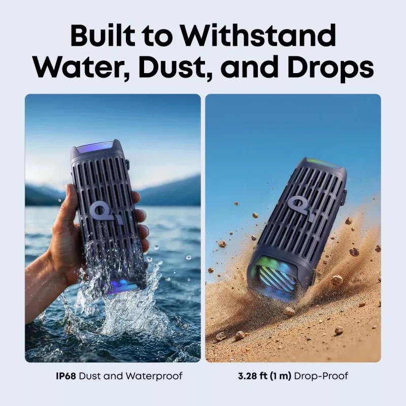 Przenośny głośnik Bluetooth Anker Soundcore Boom 3i — 50 W, wodoodporny, zasilany bateriami