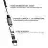 CB-CD6 Ultrafast Braided Quick Charge USB-C - USB-C 2m