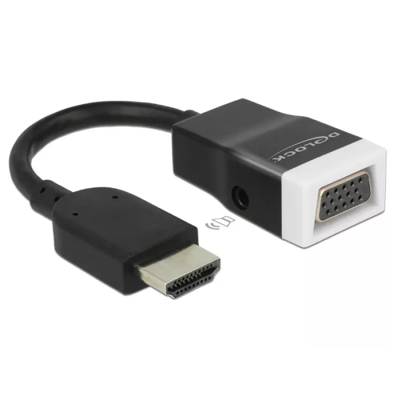 Adapter kabla wideo HDMI Typ A VGA D-Sub + 3,5 mm DeLOCK 65587