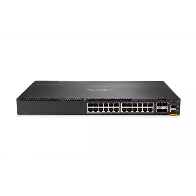 HPE Aruba 6300M - Switch - L3 - zarządzany - 24 x 10/100/1000 + 4 x 1 Gigabit / 10 Gigabit / 25 Gigabit / 50 Gigabit SFP56 (Uplink / Stacking) - Przód i tył do tyłu - na szynę