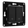 Shelly Wall Switch 2 czarny przyciski sterujące kompatybilność Shelly 2.5
