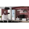 Cama komoda do salonu UNI biały biały/biały połysk