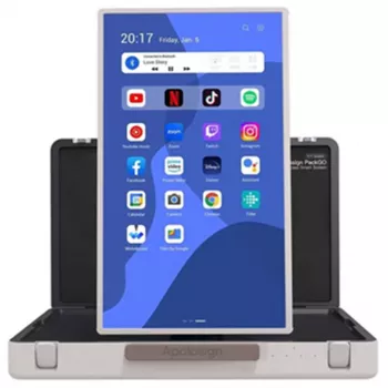 ALLNET Walizka prezentacyjna Wyświetlacz wysokowydajny 27 cali. Android 13. RK3588. Wejście HDMI. Walizka transportowa