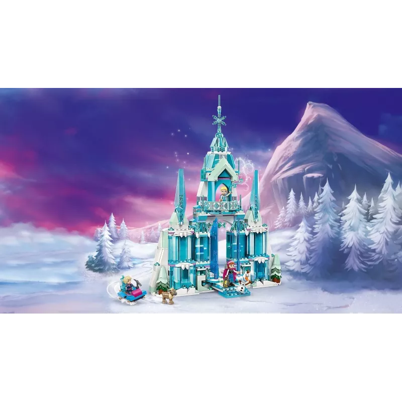 Zabawka konstrukcyjna LEGO Disney Princess Lodowy Pałac Elsy 43244 — zestaw do budowania do pomysłowej zabawy