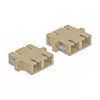 Adapter światłowodowy DELOCK SC żeński-żeński beżowy, 4 szt.