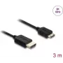 Kabel HDMI DELOCK 81686 — 3 m, HDMI typ A (męski) na HDMI typ C (Mini, męski), 48 Gbit/s, do 7680×4320