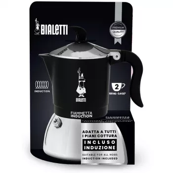 Ekspres indukcyjny BIALETTI FIAMMETTA 2-filiżankowy, czarny