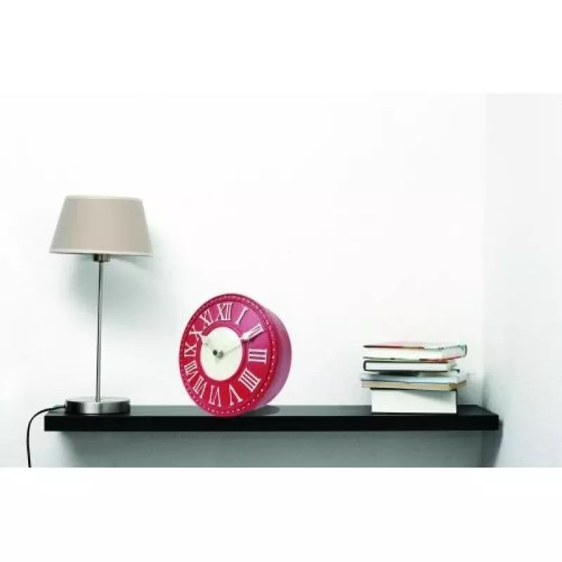 NeXtime klok 5187ro London Table, Ø16 cm, ścienny, czerwony/biały