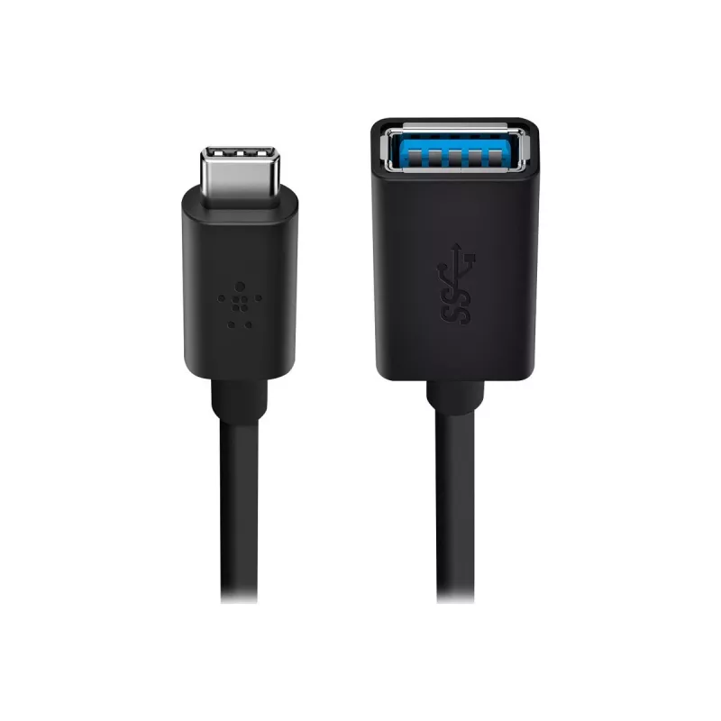 Belkin USB 3.0 Gniazdo 5 Gbit/s USB-C na USB-A 1m Szary (F2CU036BTBLK)