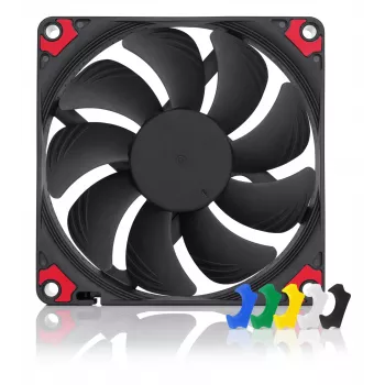 Noctua NF-A9x14 HS-PWM CH.BK.S 92 mm cienki wentylator PWM do obudowy komputera, 12 V, 600–2500 RPM, 57,5 m³/h, grubość 14 mm