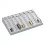 Tacka do liczenia monet WEDO 290×200×45 mm Euro jasnoszara z 8 przegródkami na monety