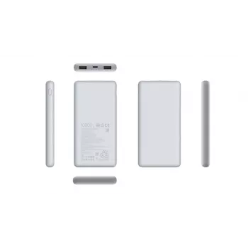 Power bank Xiaomi BHR9350GL 10000 mAh Li‑Ion, Quick Charge 3+, USB‑A + USB‑C, wyjście 3 A, biały