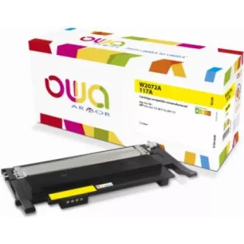 Toner OWA Armor kompatybilny z HP W2072A - 117A - 700 str. - żółty