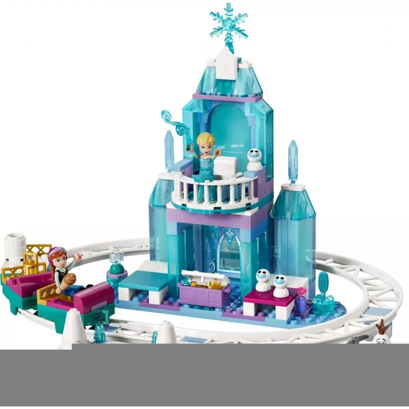 LEGO DISNEY 43281 Lodowy Zamek Elsy i Przygoda na Śnieżnym Torze