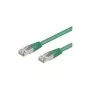 Wentronic goobay - Kabel sieciowy - RJ-45 (M) do RJ-45 (M) - 3,0 m - SF/UTP - CAT 5e - Formowany - Zielony (68045)