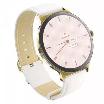 Smartwatch Garett Verona 2 Gold Steel z Bluetooth i monitorem pracy serca