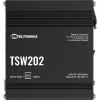 Teltonika TSW202 Zarządzalny przełącznik L2 Gigabit Ethernet (10/100/1000) Power over Ethernet (PoE) Aluminium, Niebieski