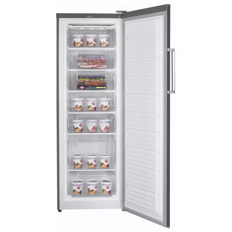 Zamrażarka szufladowa MPM MPM-245-ZS-17, 242 l, inox, wolnostojąca, 7 szuflad, drzwi odwracalne