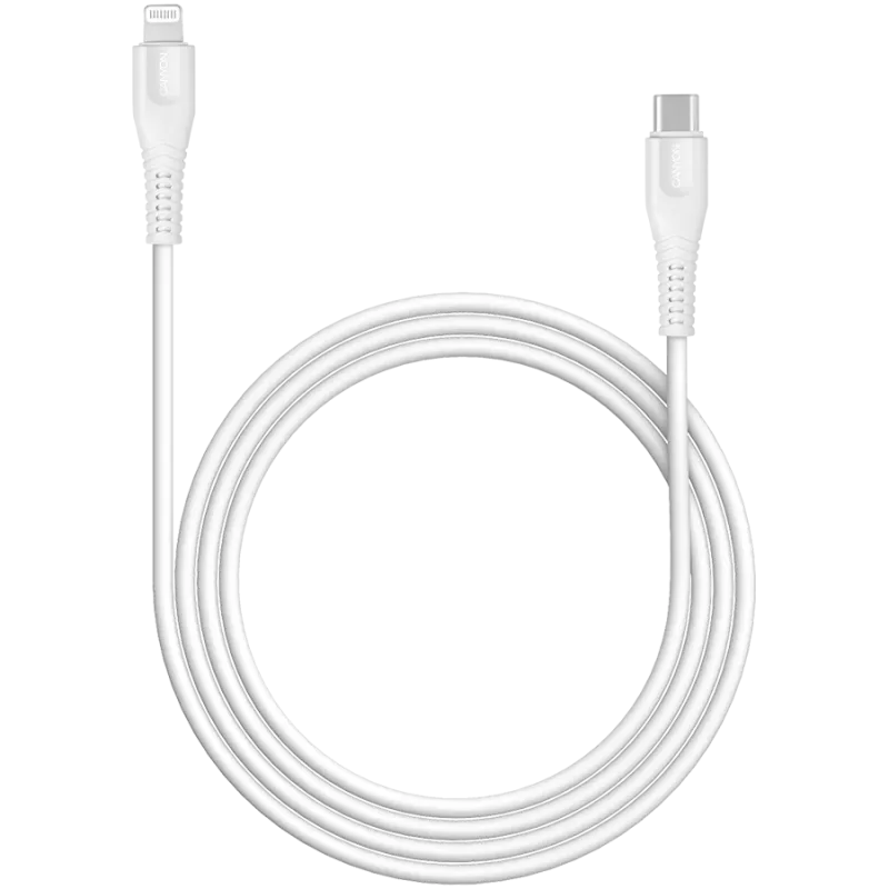 Kabel CANYON MFI-4 Type-C na Lightning 1,2m Biały