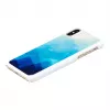 Etui na smartfon iKins do iPhone XS/S niebieskie jezioro białe