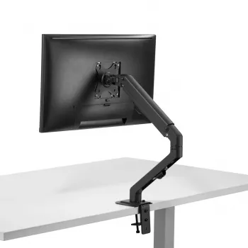 Uchwyt do monitora MACLEAN MC-906 do wyświetlaczy 17–27 cali, VESA 75x75–100x100, regulowana wysokość, pochylenie i obrót, obsługuje do 7 kg