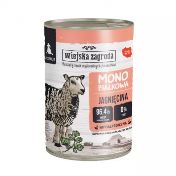 mokra karma dla psa wiejskazagroda Puppy Monoprotein Lamb 400 g – junior, bezzbożowa, single protein