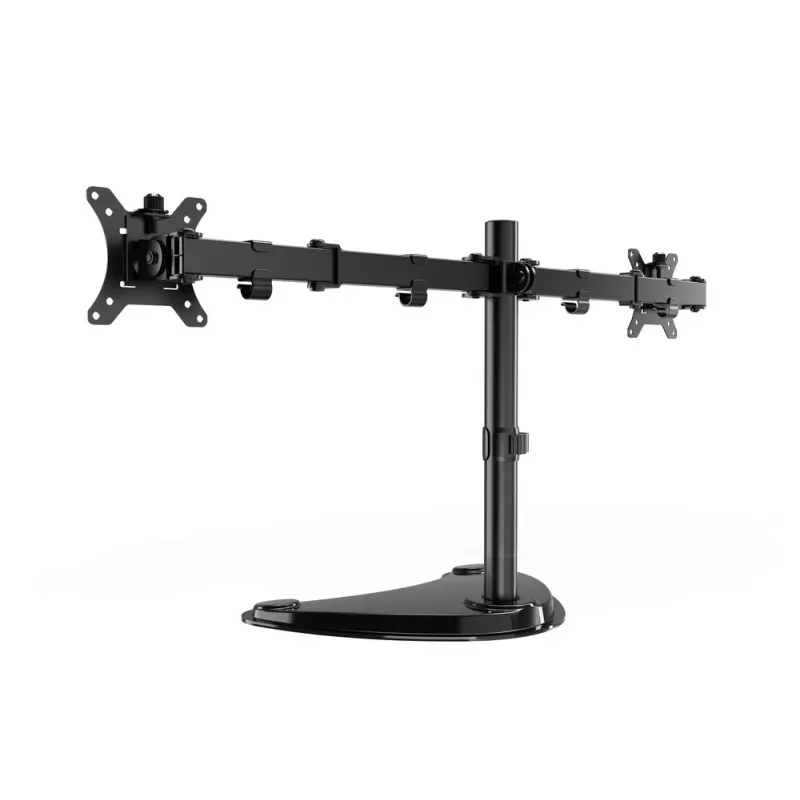 Stojak biurkowy do monitora Gembird MS-D2ST-02 (obrót, pochylenie, obrót wokół osi), 13”-32”, czarny