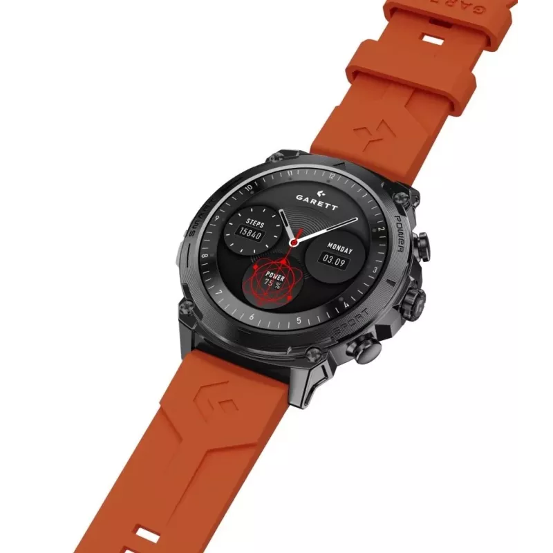 Smartwatch Garett Atom Czarny Steel