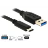 Kabel USB DeLOCK 1m USB3.1-C/USB3.1-A 83870
