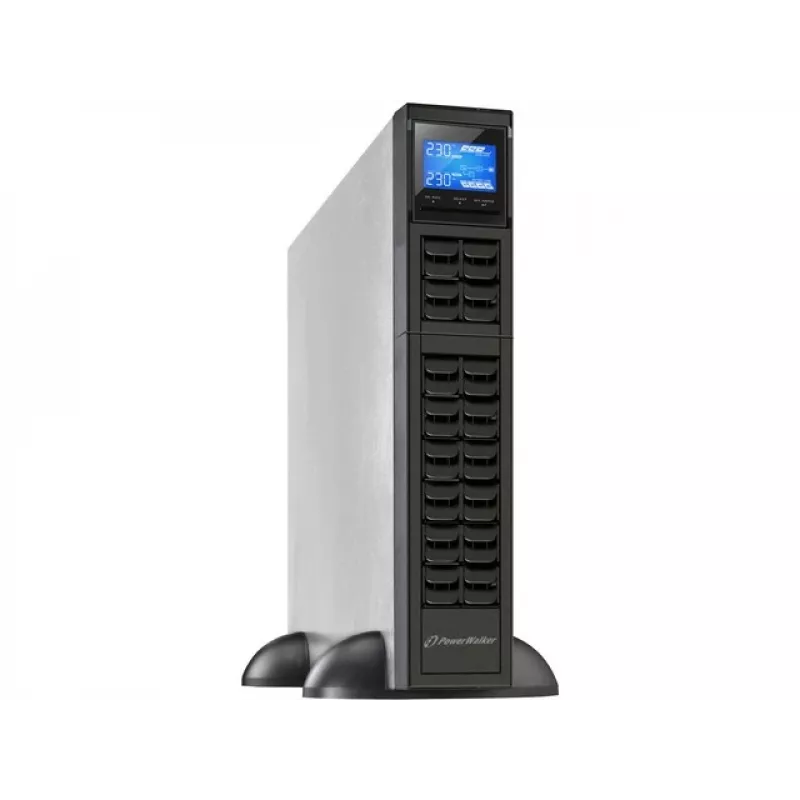 PowerWalker VFI 1000CRM LCD zasilacz awaryjny (UPS) Online 1 kVA 800 W 3 gniazda wyjściowe