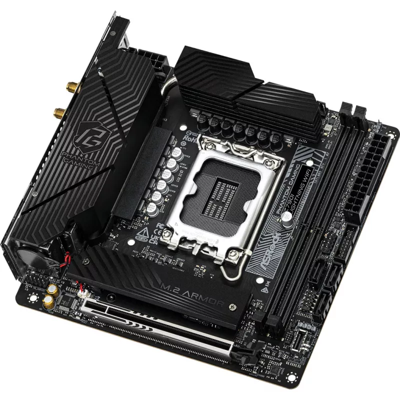 Płyta główna ASRock Z790I LIGHTNING WIFI — Intel Z790, LGA 1700, Mini-ITX, DDR5 do 8600 MHz, 2x DIMM, Wi‑Fi 6E, 2.5Gb LAN, 2x M.2