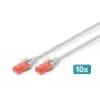 Patch Cord Digitus CAT 6 U/UTP LSZH 0.5m 10 szt.