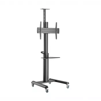 Wolnostojący stojak pod telewizor Gembird TVS-70T-02 do ekranów 37–70 cali, maks. 70 kg, VESA 200x200–600x400, regulacja pochylenia ±5°/−12°, regulowana wysokość, kółka jezdne, zarządzanie kablami