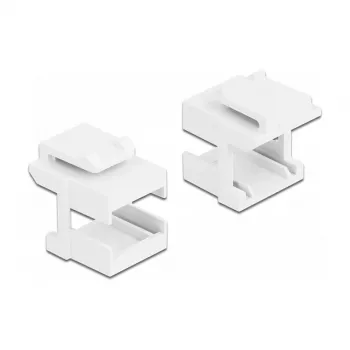 Osłona Keystone DeLOCK 86807 biała do sprzęgaczy światłowodowych 10 sztuk