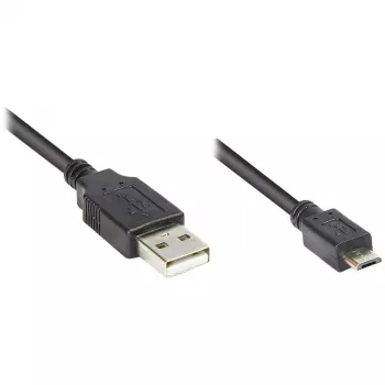 Good Connections - Kabel połączeniowy USB - USB 2.0 Typ A (M) -> micro USB 2.0 Typ B (M) - 1 m - czarny (2510-MB01)