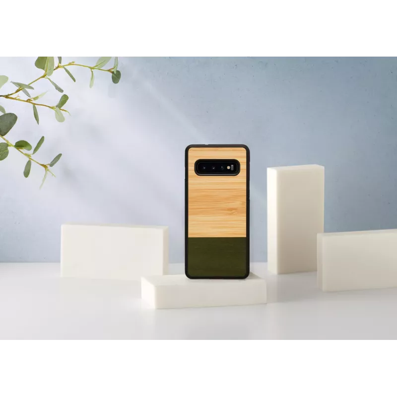 Etui na smartfon man and wood do Galaxy S10 — bambusowy las czarny