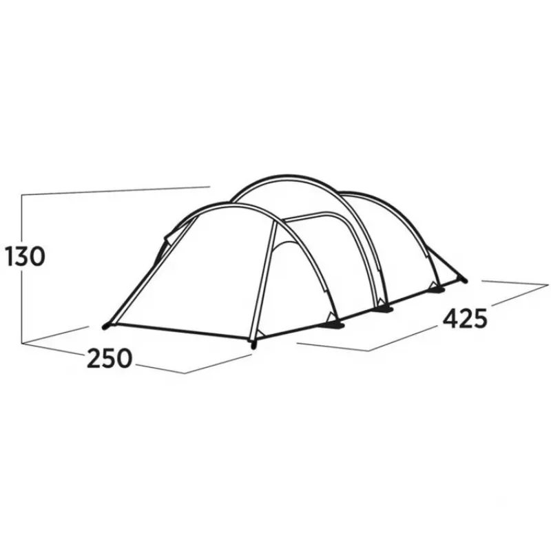 Easy Camp Hemsedal 4 zielony namiot tunelowy